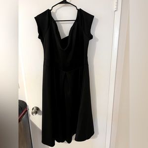 Off the shoulder black dress